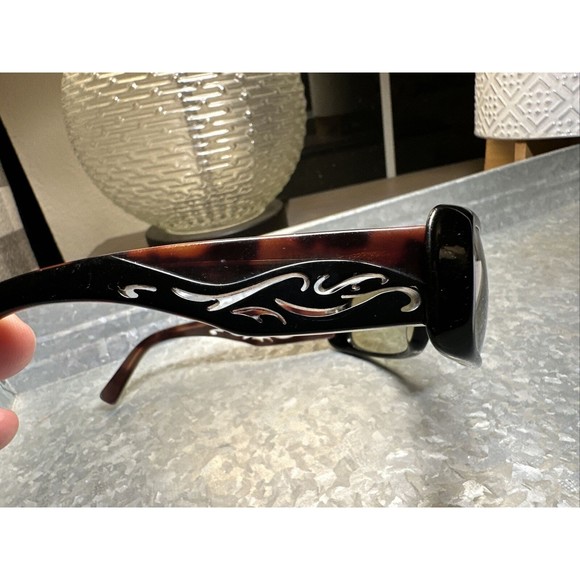 NICOLE MILLER Baybreeze Black Amber UV Protected Womens Sunglasses 56-19-130 - Picture 5 of 7